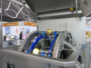This Dofra Onion Peeler, which is new to Australia, was snapped up by a local processor on Summit Machinery's stand yesterday.